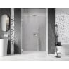 Mexen Lunar-B L porte de douche pivotante gauche 130 cm, transparent, blanc - 832SL-130-050-20-00-L