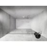 Mexen Lunar-B L porte de douche battante gauche 140 cm, transparent, blanc - 832SL-140-050-20-00-L