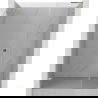 Mexen Lunar-B L douchedeur openslaand links 130 cm, transparant, goud - 832SL-130-050-50-00-L