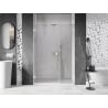 Mexen Lunar-B Left Hinged Shower Door 140 cm, Transparent, White - 832S-140-050-20-00-L