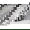 Mexen Lunar-B Duschpendeltür links 140 cm, transparent, weiß - 832S-140-050-20-00-L