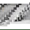 Mexen Lunar-B draaideur douchedeur links 145 cm, transparant, wit - 832S-145-050-20-00-L