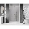Mexen Lunar-B drzwi prysznicowe uchylne lewe 150 cm, transparent, białe - 832S-150-050-20-00-L
