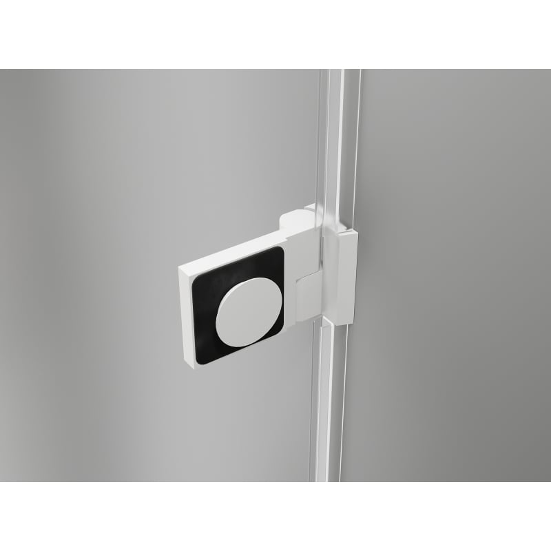Mexen Lunar-B dušiuksed vasakpoolse hingedega 150 cm, läbipaistev, valge - 832S-150-050-20-00-L