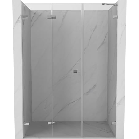 Mexen Lunar-F drzwi prysznicowe składane lewe 115 cm, transparent, chrom - 836S-115-050-01-00-L