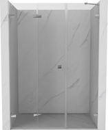 Mexen Lunar-F preklopna lijeva tuš vrata 115 cm, prozirna, krom - 836S-115-050-01-00-L