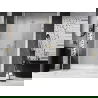 Mexen Lunar-B draaibare douchedeur links 135 cm, transparant, goud - 832S-135-050-50-00-L