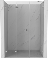 Mexen Lunar-F porte doccia pieghevoli sinistre 120 cm, trasparenti, cromo - 836S-120-050-01-00-L
