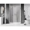 Mexen Lunar-F left folding shower door 135 cm, transparent, chrome - 836S-135-050-01-00-L
