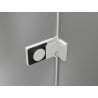 Mexen Lunar-F porte de douche pliante gauche 110 cm, transparent, blanc - 836S-110-050-20-00-L