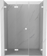 Mexen Lunar-F porte de douche pliable gauche 115 cm, transparent, blanc - 836S-115-050-20-00-L