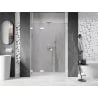 Mexen Lunar-F porte de douche pliante gauche 130 cm, transparent, blanc - 836S-130-050-20-00-L