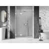 Mexen Lunar-F porte de douche pliantes gauche 140 cm, transparent, blanc - 836S-140-050-20-00-L