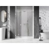 Mexen Lunar-F drzwi prysznicowe składane lewe 140 cm, transparent, białe - 836S-140-050-20-00-L
