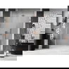 Mexen Lunar-B L, linke, drehbare Duschabtrennung 150 cm, transparent, gebürstetes Kupfer - 832SL-150-050-65-00-L