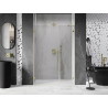 Mexen Lunar-B vasakpoolse avanemisega dušiuks 115 cm, läbipaistev, harjatud kuldne - 832S-115-050-55-00-L
