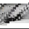 Mexen Lunar-B L Duschduschtür schwenkbar links 110 cm, transparent, gebürstet gun gray - 832SL-110-050-66-00-L