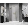 Mexen Lunar-F porte de douche pliantes gauche 120 cm, transparent, doré - 836S-120-050-50-00-L