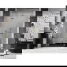 Mexen Lunar-F faltbare Duschwand linke 125 cm, transparent, gold - 836S-125-050-50-00-L