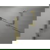 Mexen Lunar-F faltbare Duschwand linke 125 cm, transparent, gold - 836S-125-050-50-00-L