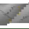 Mexen Lunar-F faltbare Duschwand linke 125 cm, transparent, gold - 836S-125-050-50-00-L