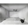 Mexen Lunar-B L lijeva vrata za tuš kabinu 145 cm, prozirna, četkana siva boja pištolja - 832SL-145-050-66-00-L