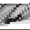 Mexen Lunar-F Faltbare Duschwand links 150 cm, transparent, gebürstetes Gold - 836S-150-050-55-00-L