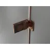Mexen Lunar-F folding shower door left 125 cm, transparent, rose gold - 836S-125-050-60-00-L