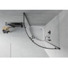 Mexen Rio cabine de douche semi-circulaire 70 x 70 cm, givre, noir + receveur, blanc - 863-070-070-70-30-4710