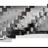 Mexen Lunar-F vouwdeuren voor douche links 120 cm, transparant, geborsteld koper - 836S-120-050-65-00-L