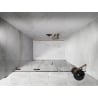 Mexen Lunar-F faltbare Duschabtrennung linksseitig 130 cm, transparent, gebürstetes Kupfer - 836S-130-050-65-00-L