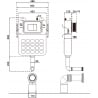 Mexen Tex Air S pneumatisches Unterputzgestell für Stand-WC - 61102A