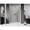 Mexen Lunar-B hinged shower door left 140 cm, transparent, brushed copper - 832S-140-050-65-00-L