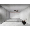 Mexen Lunar-B hinged shower door left 140 cm, transparent, brushed copper - 832S-140-050-65-00-L