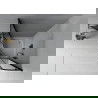 Mexen Rio douchecabine halfrond 80 x 80 cm, grafiet, zwart + Rio douchebak, wit - 863-080-080-70-40-4710