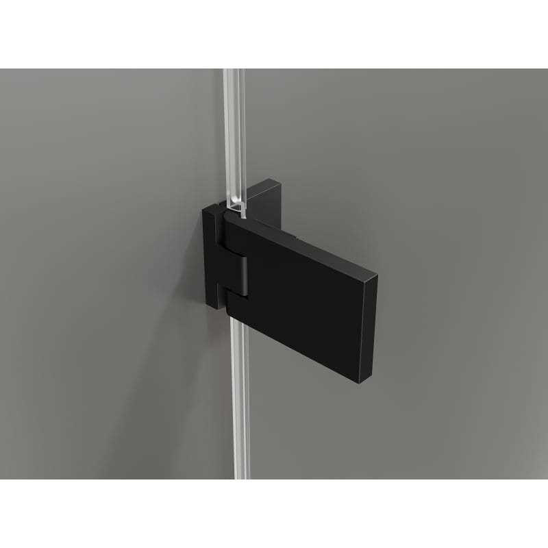 Mexen Lunar-F drzwi prysznicowe składane lewe 120 cm, transparent, czarne - 836S-120-050-70-00-L
