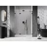Mexen Lunar-F Shower Door Folding Left 145 cm, Transparent, Black - 836S-145-050-70-00-L