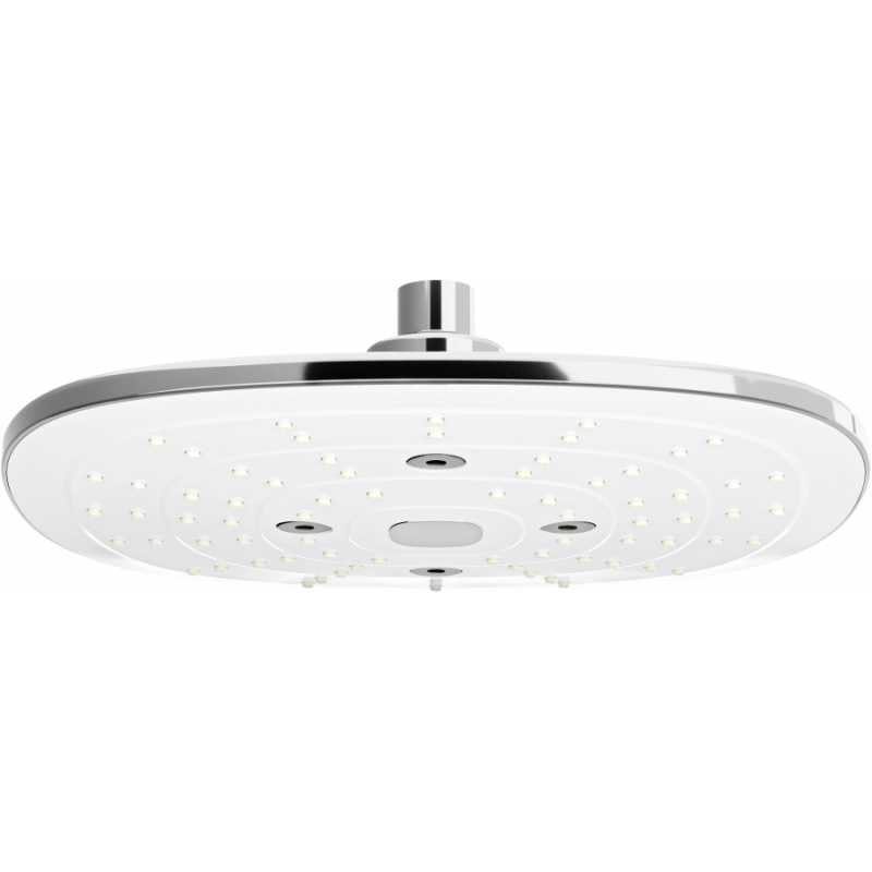 Mexen D-17 takdusch 24x24 cm, krom/vit - 79717-02