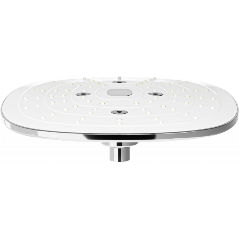 Mexen D-17 soffione doccia 24x24 cm, cromo/bianco - 79717-02