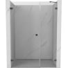 Mexen Lunar-B porte de douche pivotante gauche 145 cm, transparent, gris canon brossé - 832S-145-050-66-00-L