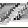 Mexen Lunar-F opvouwbare douchedeur links 115 cm, transparant, geborsteld nikkel - 836S-115-050-97-00-L
