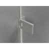 Mexen Lunar-F Falttür für die Dusche links 140 cm, transparent, gebürsteter Nickel - 836S-140-050-97-00-L