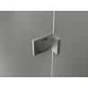 Mexen Lunar-F Falttür für die Dusche links 140 cm, transparent, gebürsteter Nickel - 836S-140-050-97-00-L