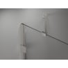 Mexen Lunar-F Falttür für die Dusche links 140 cm, transparent, gebürsteter Nickel - 836S-140-050-97-00-L