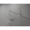 Mexen Lunar-F Falttür für die Dusche links 140 cm, transparent, gebürsteter Nickel - 836S-140-050-97-00-L