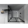 Mexen Rio square shower enclosure 90 x 90 cm, graphite, black + tray, white - 860-090-090-70-40-4510