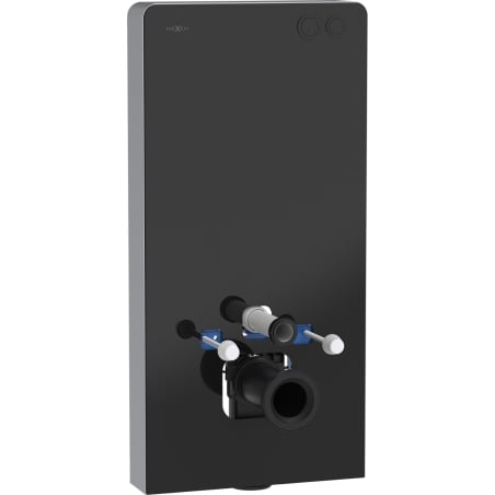Mexen Tex Air G Pneumatic Surface-Mounted Frame for WC, Black Glass - 61150A-70