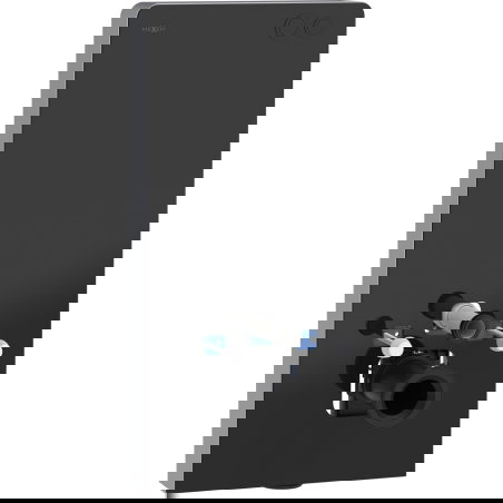 Mexen Tex Air G telaio a parete pneumatico per WC, vetro nero - 61150A-70