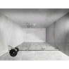 Mexen Lunar-F kokkupandavad dušiuksed, parempoolsed, 130 cm, läbipaistev, valge - 836S-130-050-20-00-P