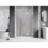 Mexen Lunar-F folding shower doors right 135 cm, transparent, white - 836S-135-050-20-00-P
